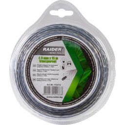 Fir patrat rasucit pentru motocoase 4.0mm х 15m transparent HardWork ToolsRange