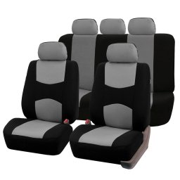 Set huse scaune auto universale negru-gri, design modern