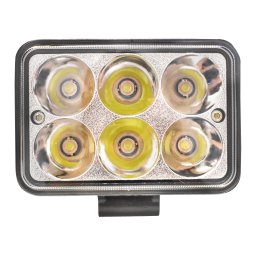 Lampa auto LED patrata 18W, 6 LED-uri, 10-60V, unghi 60°