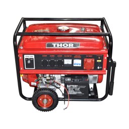 Generator electric pe benzina THOR 6.5 kW, 220/380V, trifazic, pornire electrica