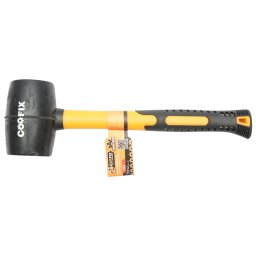 Ciocan de cauciuc 620 g profesional cu maner din fibra de sticla Coofix