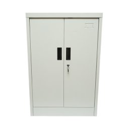 Dulap metalic cu 2 usi securizate si polita, 600x400x900 mm, gri