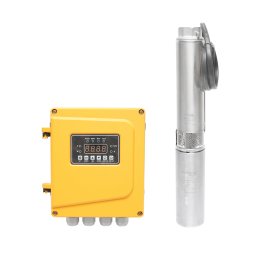 Pompa submersibila solara 300W, 48V, 2.4 m3/h, D75 mm cu controller