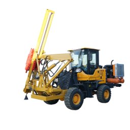 Masina hidraulica pentru batut si înfiletat stalpi, 55 kW, cu compresor