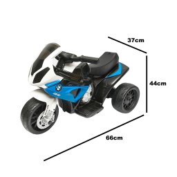 Motocicleta electrica pentru copii BMW S1000R albastra, 6V/4Ah, JT5188