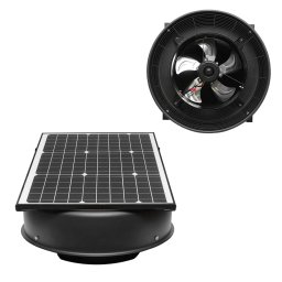 Ventilator axial de acoperis industrial 300 mm, 2100 m3/h, solar