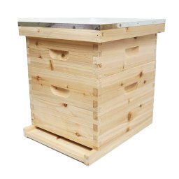 Stup din lemn pentru albine tip Dadant, 500 x 430 x 310 mm