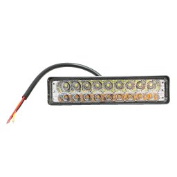 Lampa LED auto 18 LED 60W 10-60V alb-galben cu protectie IP67