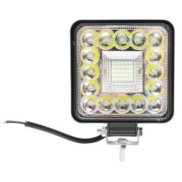 Proiector LED patrat 198W 12V/24V, 10-30V pentru auto si utilaje