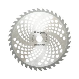 Disc vidia 255 mm, 40 dinti, pentru motocoasa de umar Breckner Germany
