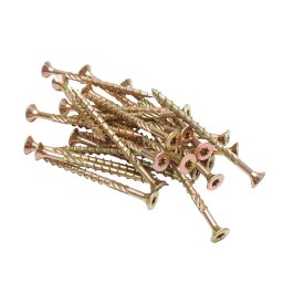 Surub autofiletant pentru lemn 6x80 mm TX30, cap înecat, zincat, 200 buc