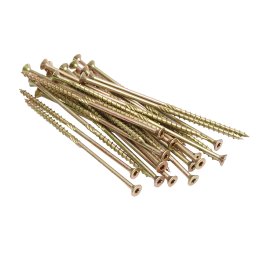 Surub autofiletant pentru lemn 6x160 mm TX30, cap înecat, 100 bucati