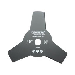 Disc pentru motocoasa cu 3 dinti, 254 x 25,4 mm, otel carbon Crownman