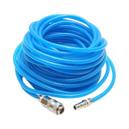 Furtun aer compresor 15 m PU 5x8 mm cu cuple rapide universale