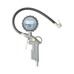 Pistol profesional pentru umflat roti cu furtun si manometru digital 0-18 bar