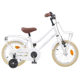 Bicicleta pentru Copii 12 Inci pentru 2-4 ani Alb GartenMobel Dekor