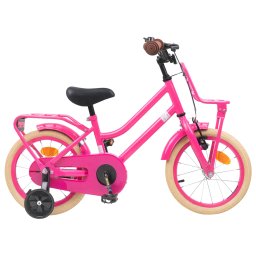 Bicicleta pentru Copii 12 Inci pentru 2-4 ani Roz închis GartenMobel Dekor