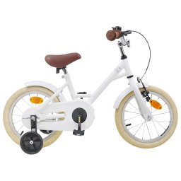 Bicicleta pentru Copii 12 Inci pentru 2-4 ani Alb GartenMobel Dekor