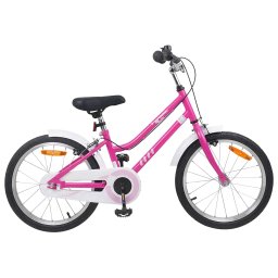 Bicicleta pentru Copii 18 Inci pentru 5-7 ani Alb roz GartenMobel Dekor