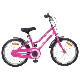 Bicicleta pentru Copii 18 Inci pentru 5-7 ani Roz Negru GartenMobel Dekor
