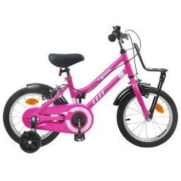 Bicicleta pentru Copii 12 Inci pentru 2-4 ani Roz si Negru GartenMobel Dekor