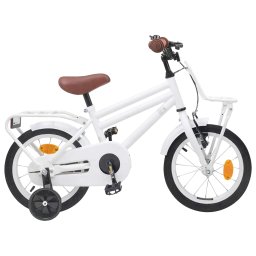 Bicicleta pentru Copii 12 Inci pentru 2-4 ani Alb GartenMobel Dekor