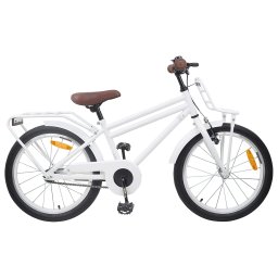 Bicicleta pentru Copii 18 Inci pentru 5-7 ani Alb GartenMobel Dekor