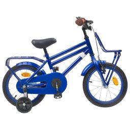 Bicicleta pentru Copii 12 Inci pentru 2-4 ani Albastru închis GartenMobel Dekor