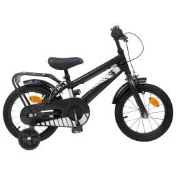 Bicicleta pentru Copii 12 Inci pentru 2-4 ani Negru GartenMobel Dekor