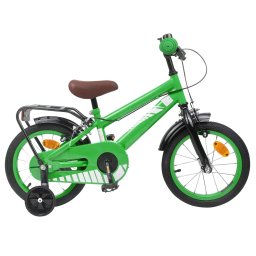 Bicicleta pentru Copii 16 Inci pentru 4-6 ani Verde GartenMobel Dekor
