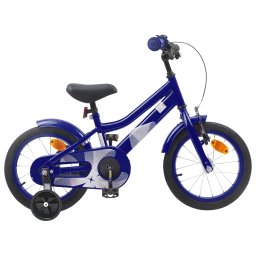 Bicicleta pentru Copii 12 Inci pentru 2-4 ani Albastru închis GartenMobel Dekor