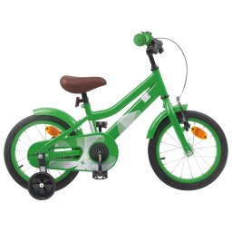 Bicicleta pentru Copii 12 Inci pentru 2-4 ani Verde GartenMobel Dekor