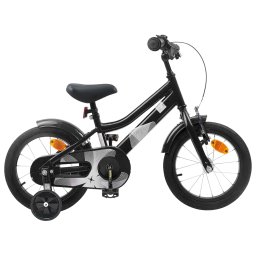 Bicicleta pentru Copii 12 Inci pentru 2-4 ani Negru GartenMobel Dekor