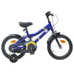 Bicicleta pentru Copii 12 Inci pentru 2-4 ani Albastru si Negru GartenMobel Dekor