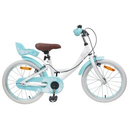 Bicicleta pentru Copii 18 Inci pentru 5-7 ani Alb GartenMobel Dekor