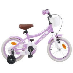 Bicicleta pentru Copii 12 Inci pentru 2-4 ani Violet GartenMobel Dekor