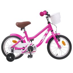 Bicicleta pentru Copii 12 Inci pentru 2-4 ani Roz închis GartenMobel Dekor