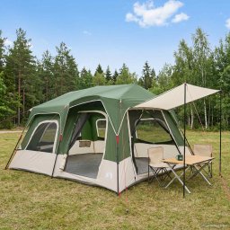Cort Instant Verde 8 persoane Poliester 185T cu acoperire PU GartenMobel Dekor