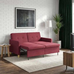 Canapea extensibila Rosu Vin Tesatura GartenMobel Dekor