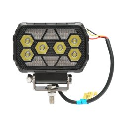 Proiector LED dreptunghiular cu DRL alb-galben 28W, 9-36V, IP68, Breckner