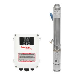 Pompa submersibila solara 600W, 48V, debit 3.5 m3/h, D75mm cu controller