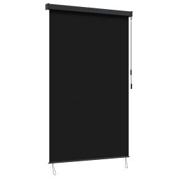 Rulou textil Negru 160 x 250 cm Tesatura si Aluminiu GartenMobel Dekor