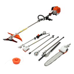 Motocoasa multifunctionala pe benzina 4 in 1, 52cc, 2.5 CP, cu accesorii