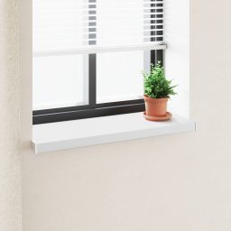 Prag de fereastra din PVC alb 60x30x4,5 cm, rezistent la apa, interior/exterior
