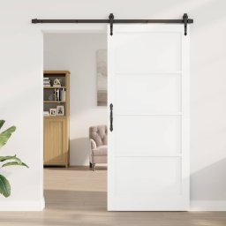 Usa de interior Alb 93 x 211 cm placaj GartenMobel Dekor