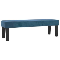 Banca din catifea albastru închis, 100 x 30 x 30 cm, vidaXL