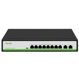 Switch PoE Tiandy cu 8 porturi Gigabit, 110W, VLAN si Extend