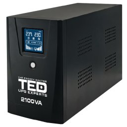UPS line-interactive 2100VA 1200W cu LCD si stabilizator, 2 Schuko