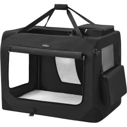 Geanta de transport pliabila pentru caini FEANDREA XXL, 102x69x69 cm, neagra