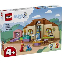 LEGO Bluey La scoala cu Rusty si Blue, set de constructie 106 piese